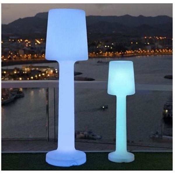 Genopladelig RGB LED gulvlampe 165cm - NEWGARDEN - MOOVERE - Udendørs - Batteri - Opal polyethylen 128 färger och vitt
