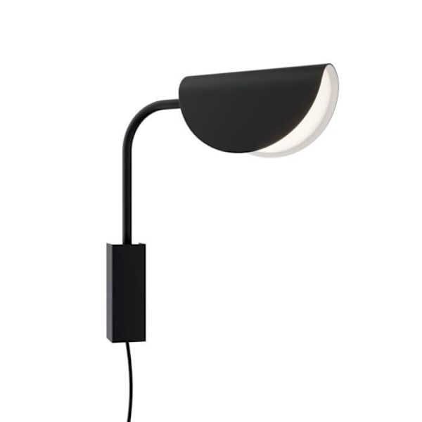 Modern svart vägglampa Maytoni Mollis - Akryl lampskärm - G9 - Metall Svart