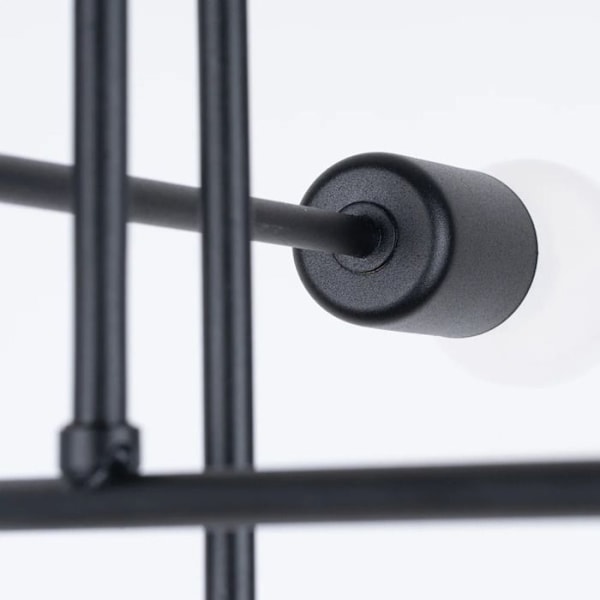 Lys - Sollux Lighting - Norah 6R - Stål - Sort - 6 E27 pærer - LED svart