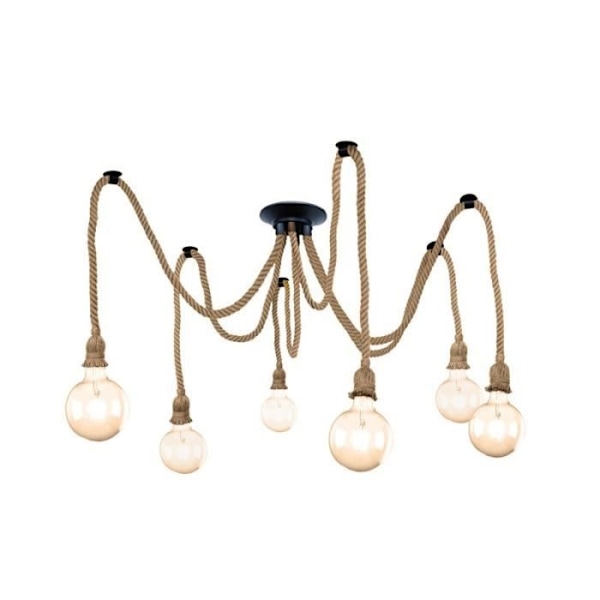 Seks-lys reb loftslampe CR 93-841-06-116