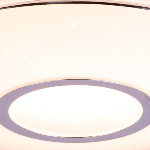 LED loftslampe med RGB-effekt, stjerneeffekt, fjernbetjening, applikation og stemmestyring, D 40 cm, CONNOR