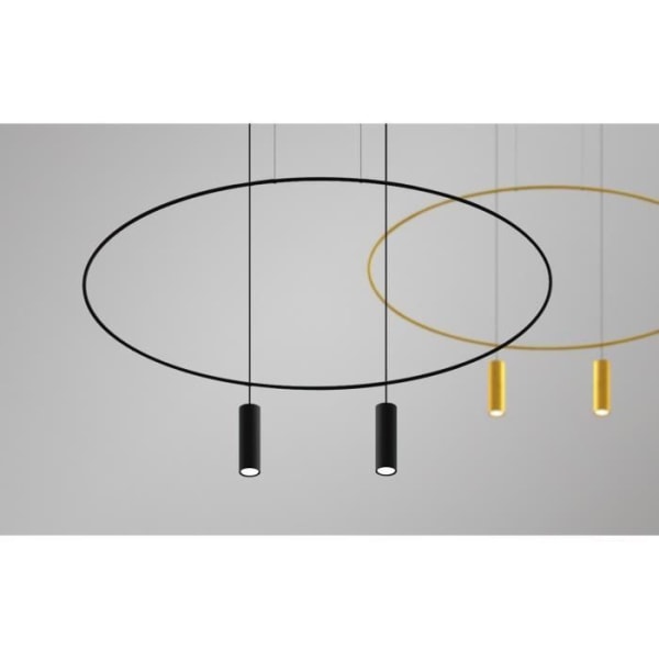 Loftlampe - SOLLUX - Holar - Sort - 2x GU10 - Stål - 40W