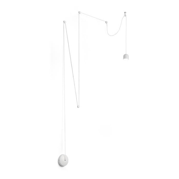 Luminaire - Ideal Lux - TALL SP1 SMALL hvid - Integreret LED - 510 lumen - Ø 11 x H min 20 / max 578 cm Vit