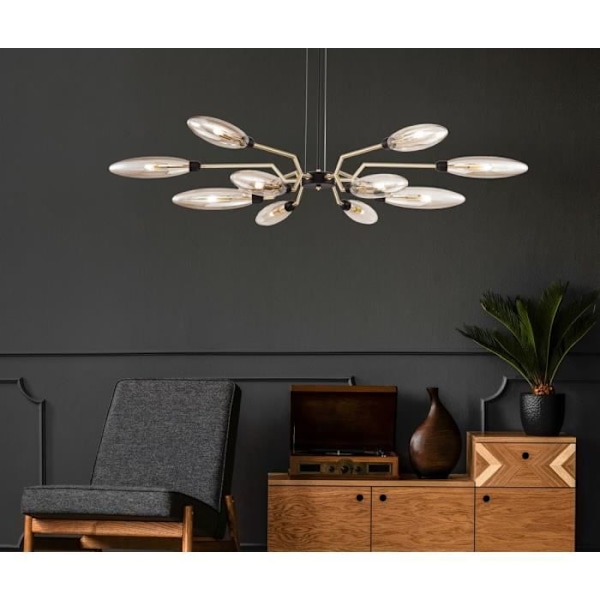 Takarmont - VENTURA - 12 Ljuskällor - Matt Guld - G9 - Modern Design
