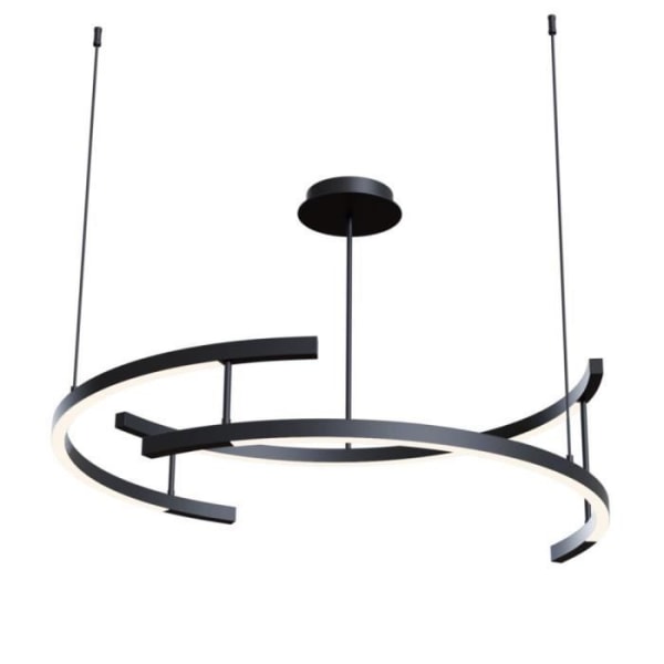 Maytoni Line Modern integreret loftslampe sort, 4000K Sort