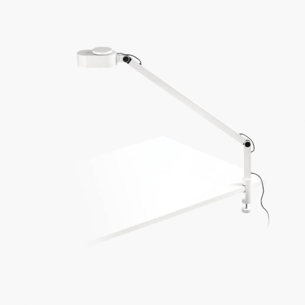 Faro Inviting White Clamp Lamp