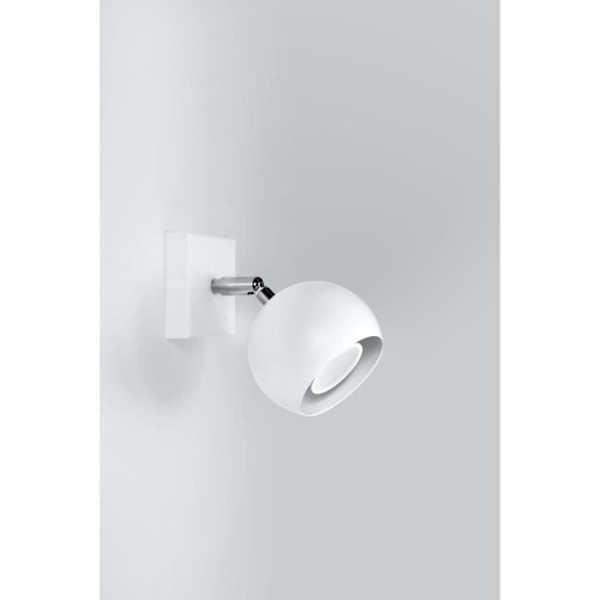 Væglampe - SOLLUX - OCULARE - Stål - GU10 LED - Hvid