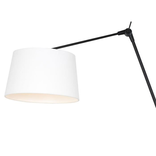 Sienna Prestige Chic Cylindrisk Pendel Loftslampe Mat Sort, Hvid hør
