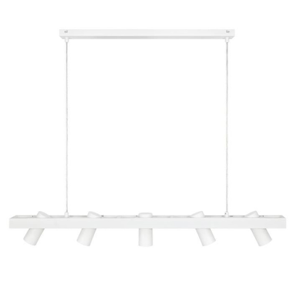 TORINO 5-punktslist (5x7W) i vit metall Vit