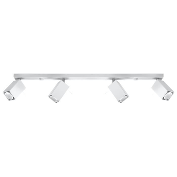 MERIDA 4L GU10 Moderne hvid stålloftslampe SOLLUX