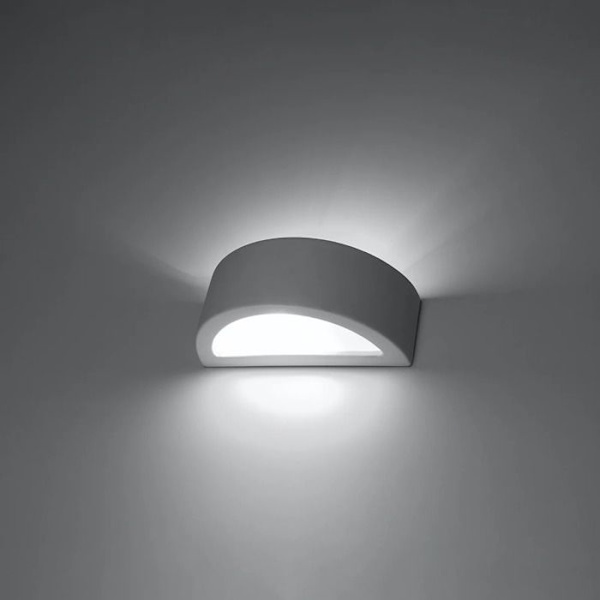 Sollux Lighting Atena 30 keramisk væglampe vit