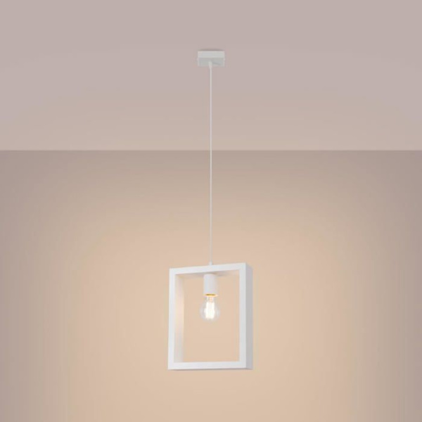 Pendellampa - Sollux - Aries - Modern Design - E27 - 1x15W LED - Vit Vit