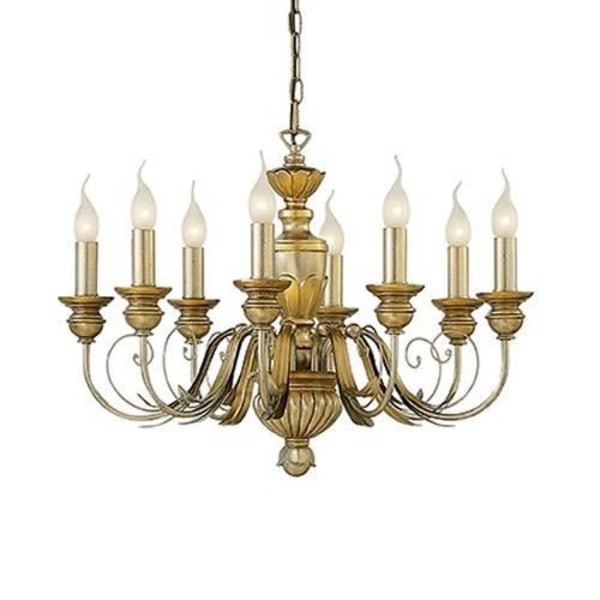 Ideal Lux DORA SP8, Soveværelse, Børneværelse, Spisestue, Stue, Guld, IP20, Overflade, Rund, Metal