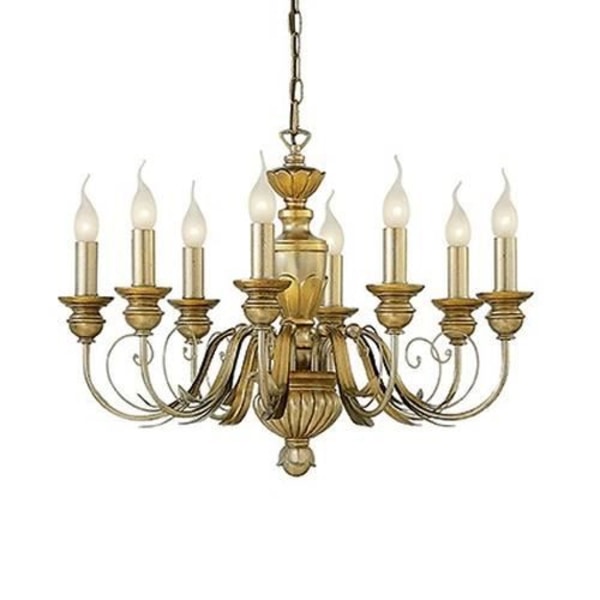 Ideal Lux DORA SP8, Soveværelse, Børneværelse, Spisestue, Stue, Guld, IP20, Overflade, Rund, Metal Guld