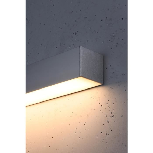 Sollux PINNE Integrated Flush LED Linear Wall Lights Grå