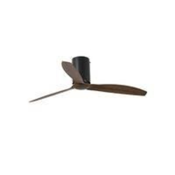Takfläkt Mini Tube 128cm Matt Svart Trä - FARO - NEGRO