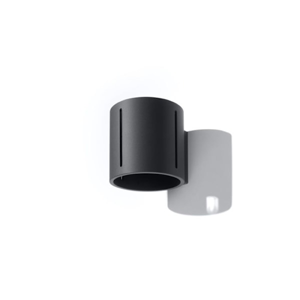 Væglampe - SOLLUX - INEZ - Aluminium - G9 LED - Sort svart