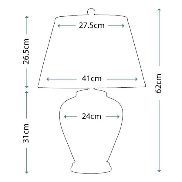 Elstead - Arum 1 Light bord Arum lampa - TL Mässing