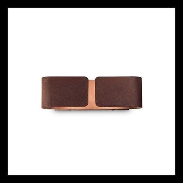 Væglampe - Ideal Lux - Clip AP2 Mini Corten - Brun - Pyrex Glas - Moderne Design