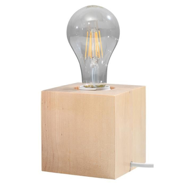 ARIZ E27 Boho Bordslampa Naturträ SOLLUX