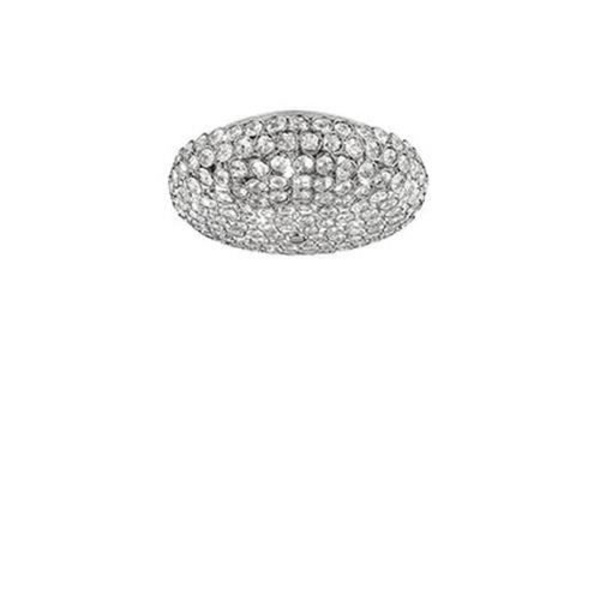 Ideal Lux KING PL5, soveværelse, børneværelse, spisestue, stue, krom, IP20, overflade, rund, glas, metal
