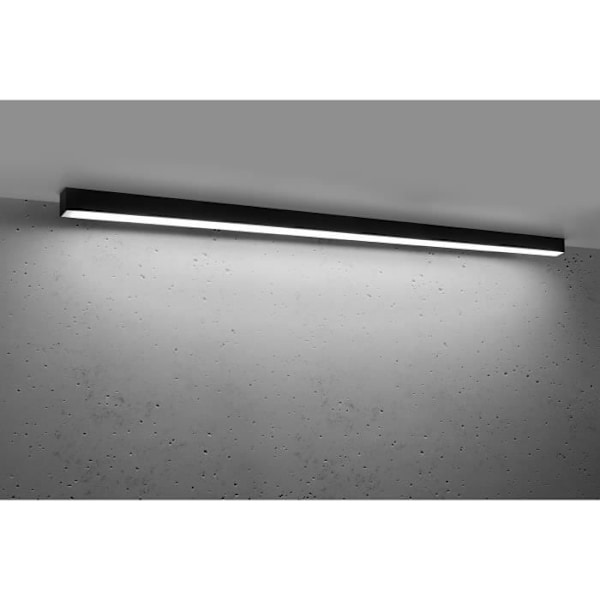 Sollux PINNE Integreret LED Lineær Loftslys 145cm Sort 4000K