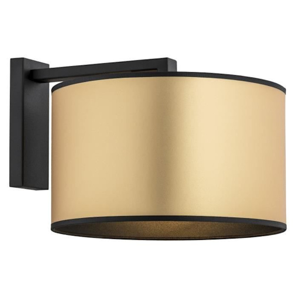 Argon KARIN væglampe med guld lampeskærm og sort struktur - Moderne - Design