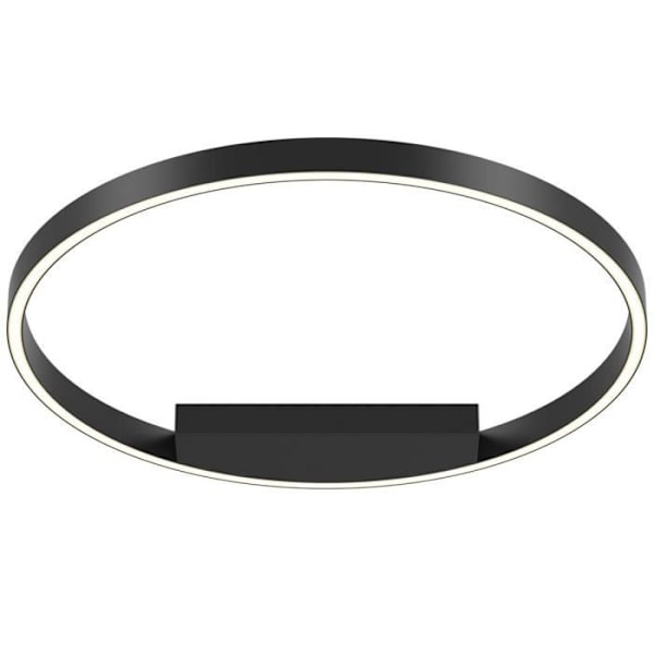 Maytoni Fælge Moderne integreret LED semi-forsænket loftslampe sort, 60cm, 4000K