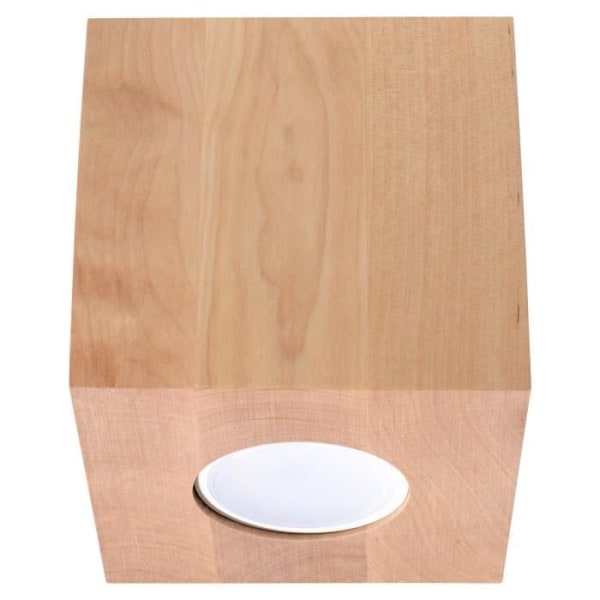 QUAD loftslysspot Moderne Boho Wood Design til soveværelse Stue Trapper Korridor - Naturligt træ