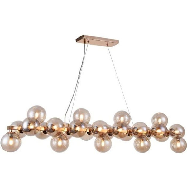 Ljuskrona - Maytoni - Modern - Metallram i guld - Lampskärmar i glas - 25 G9-lampor