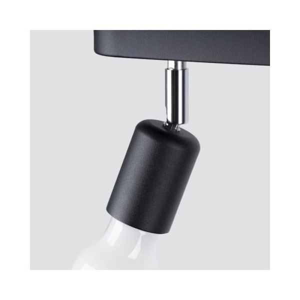 Taklampa - SOLLUX - FORNES 2 svart - Metall - 3 glödlampor - Interiör - Elektrisk - LED - Modernt - Design