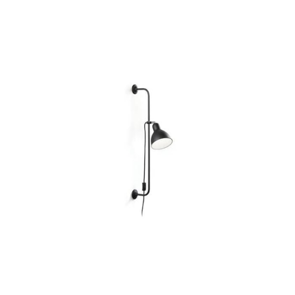 Væglampe - IDEAL LUX - BRUSER - Sort - Metal - E27 - 60W - Badeværelse