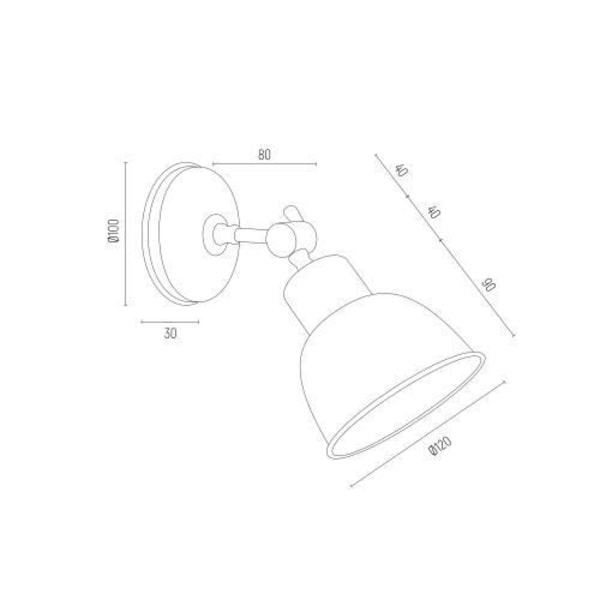 Argon EUFRAT væglampe - Antracit struktur - Malet stål - E27 - Moderne design