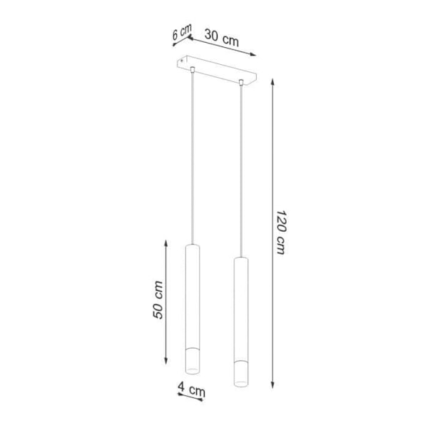 Loftslampe - SOLLUX - Wezyr - Hvid - 2x G9 - Moderne design