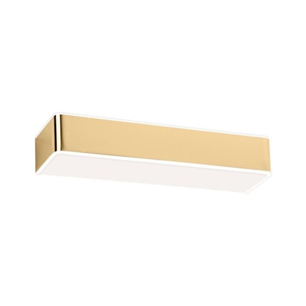 Argon RODAN infälld vägglampa 40cm glänsande guld - vit finish - 2 E27 LED-lampor