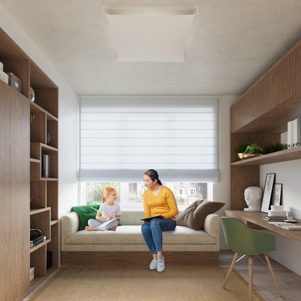 LUNA 4 G13 Modern vit tyg Taklampa SOLLUX