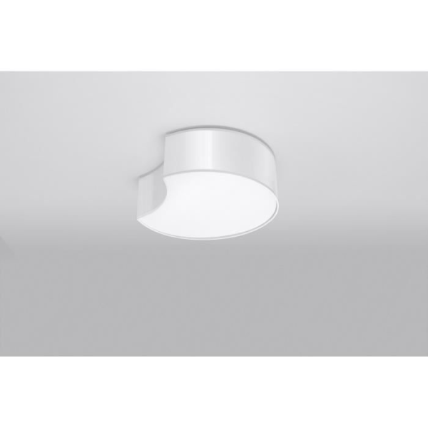 Sollux Lighting Circle Dekorativ Flush Mount Loftslampe, Hvid, 32cm