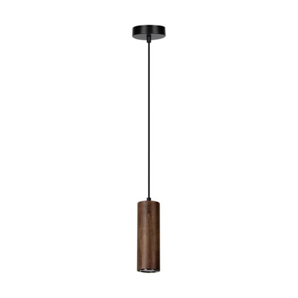 Rörhängande lampa 1xGU10 Led 5W Svart/Valnöt
