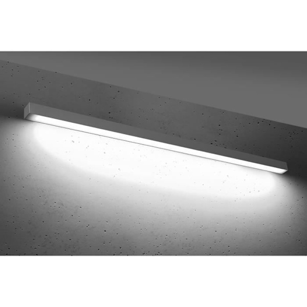 Sollux PINNE Integrated Flush LED Vägglampor Grå 145cm 4000K