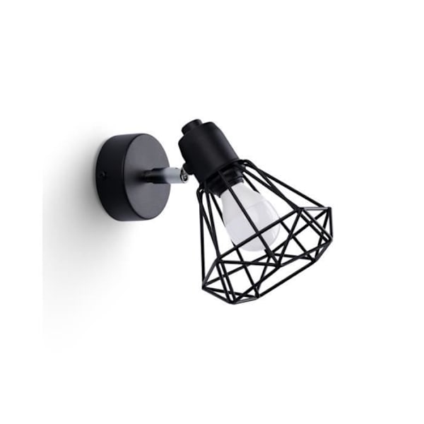 Vägglampa - SOLLUX - ARTEMIS 1 svart - Metall - LED