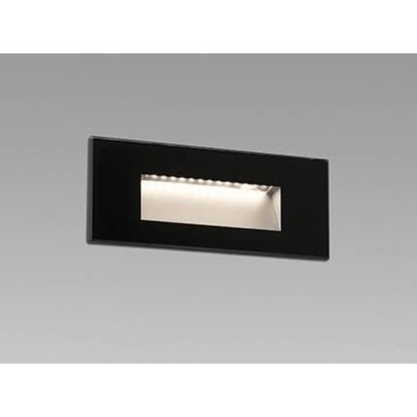 Faro Dart infälld LED-vägglampa utomhus svart 5W 2700K IP65 - FARO70278