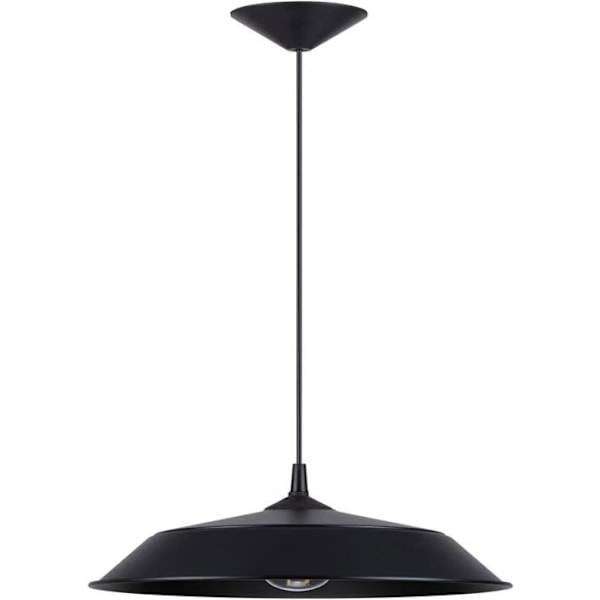 Suspensionslampe - Sollux - Frika - Stål - E27, 1x maks 15W LED - Sort