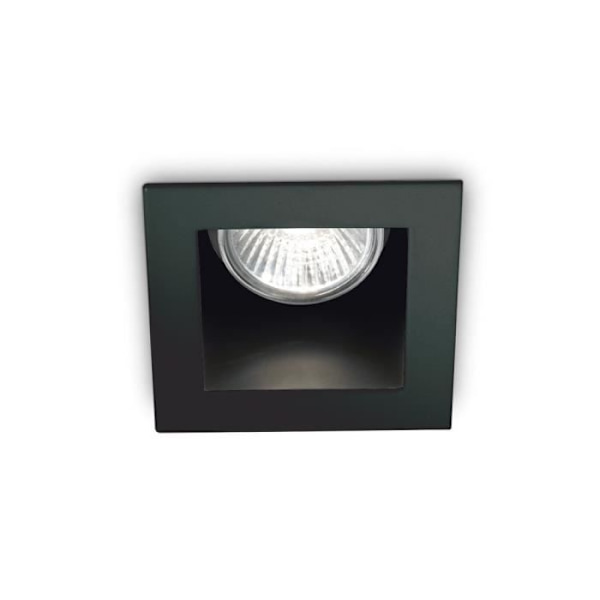 Ideal Lux FUNKY - Indendørs firkantet forsænket downlight 1 lys sort, GU10