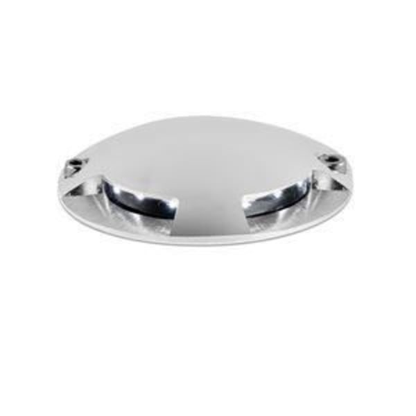 KEENAN - LED utomhus infälld spotlight 4 diffusorer Aluminium Ø7cm Nickel