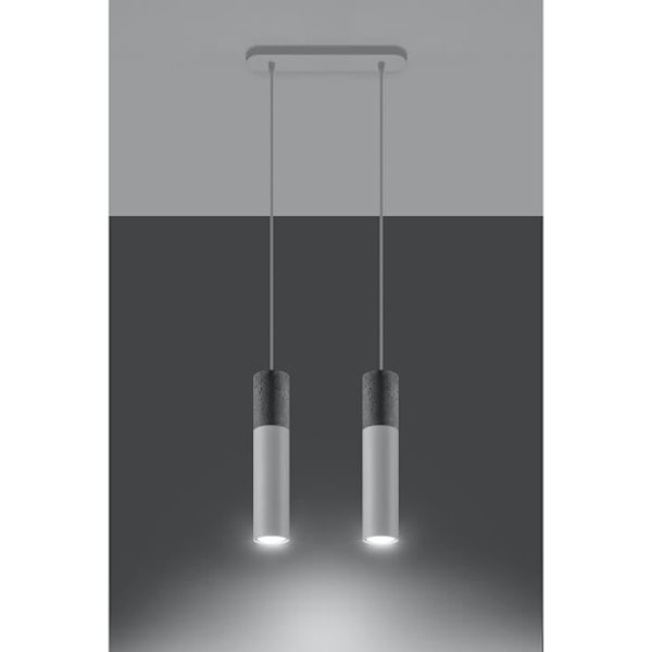 Upphängning BORGIO 2 Vit Modern Inomhus Lampa för Sovrum Vardagsrum GU10