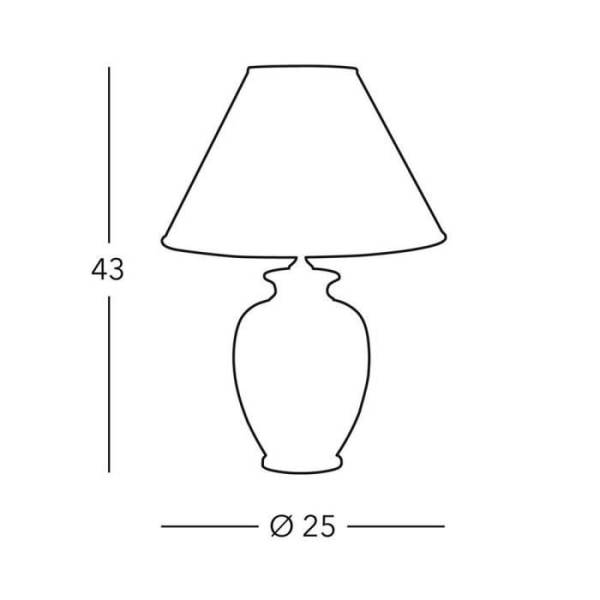 Kolarz CHIARA - Lifestyle Tapered Shade Bordslampa, 1x E27