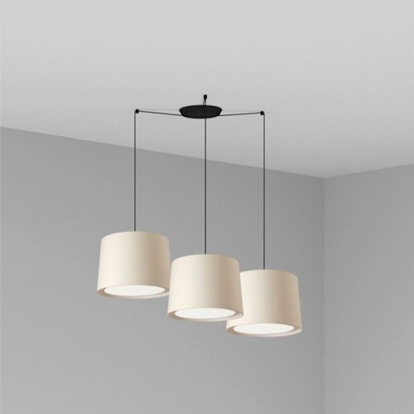 Plafondlys - FARO - CONGA - Sort - E27 - 3 pærer - 500 cm i højden Beige