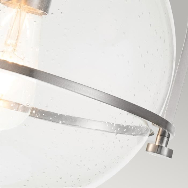 Elstead Hinkley Somerset Globe Ceiling Light Borstad Nickel
