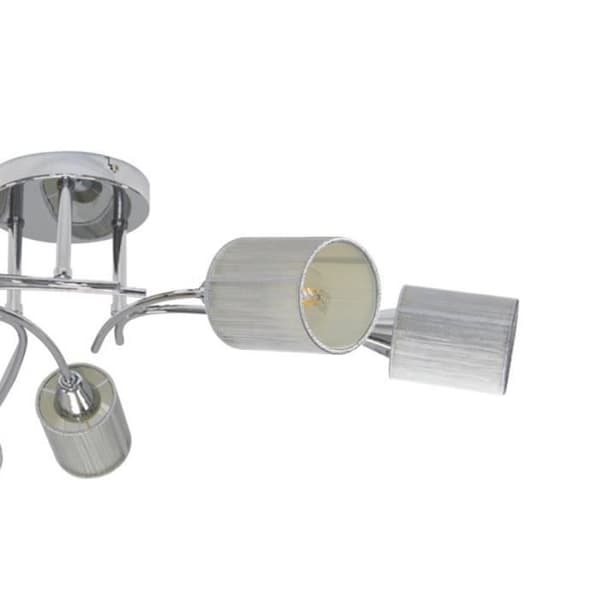 Ripoli Loftslampe 6xE14 Max.9W Sølv/Krom