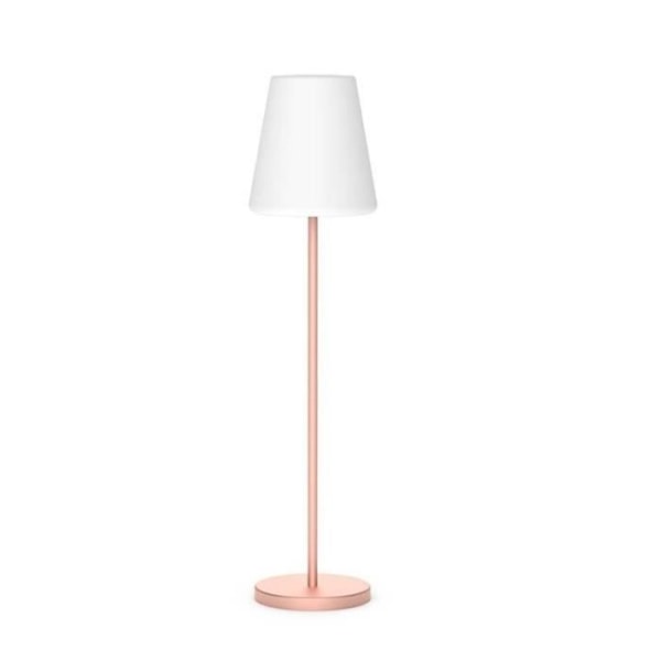 Uppladdningsbar solcellsgolvlampa för utomhusbruk Lola Slim - New Garden - H120cm - Roséguld - Integrerad LED Rose guld